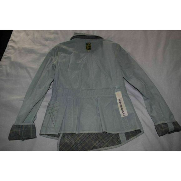 Anthro Burning Torch Jacket sz L Reversible - Picture 4 of 12